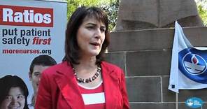 NSWNMA: Carmel Tebbutt speaks at the RPA campaign launch 11 April 2013