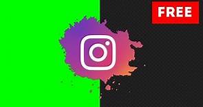 Instagram logo animation Green Screen and transparent background || free download