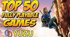 TOP 50 YUZU EMULATOR PLAYABLE GAMES 🎮 2022 | Fully Playable✔️ (Nintendo Exclusives)