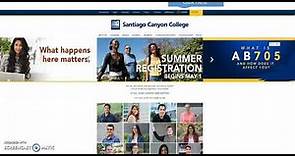How To Access and Login into Canvas from the Santiago Canyon College (SCC) Website