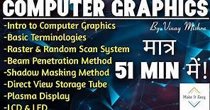 Overview of Computer Graphics Unit-1 One Shot Complete Revision