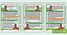 LKS2 Marcus Rashford Differentiated Reading Comprehension Activity