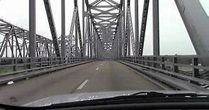 US 84 Westbound Crossing Mississippi River From Natchez into Vidalia, LA