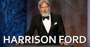 Harrison Ford salutes John Williams