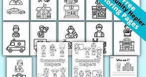 20 Community Helper Coloring Pages (FREE Printable)