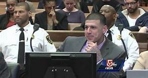 Hernandez smiles during murder trial as friends testify