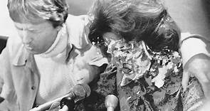 Anita Bryant Hit in the Face With Pie