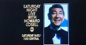 "Saturday Night Live with Howard Cosell" Promo in 1975