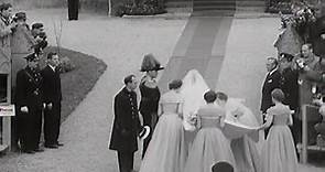 Royal wedding: Princess Ragnhild of Norway marries Erling Lorentzen 1953