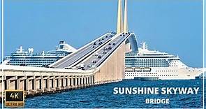 4K Bridge | Sunshine Skyway Bridge | Drone Footage | Tampa Bay, Florida