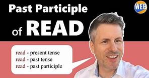 📖Past tense of READ and Past Participle of READ - 👀(Easy English grammar📕)