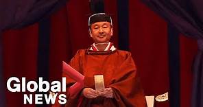Japanese Emperor Naruhito's coronation ceremony at the Imperial Palace | FULL
