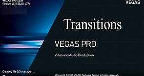 Sony Vegas Pro 15-How To Use Transitions
