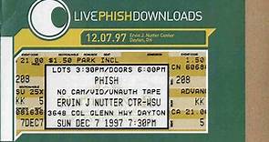 Phish - Live Phish Downloads 12.07.97 Ervin J. Nutter Center Dayton, OH