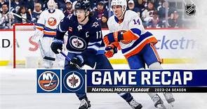 Islanders @ Jets 1/16 | NHL Highlights 2024