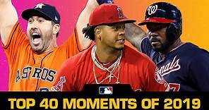Top 40 Moments of the 2019 MLB Season