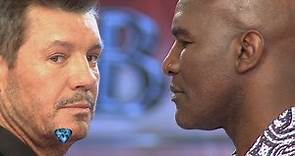 La primera previa de Evander Holyfield y Marcelo Tinelli promete ring