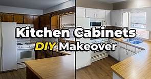 DIY Kitchen Cabinet Makeover - START TO FINISH