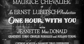 One Hour with You 1932 title sequence