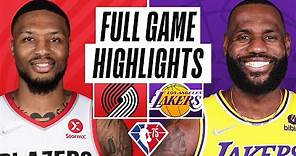 TRAIL BLAZERS at LAKERS | FULL GAME HIGHLIGHTS | December 31, 2021