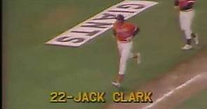 Jack Clark baseball Career Highlights