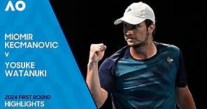 Miomir Kecmanovic v Yosuke Watanuki Highlights | Australian Open 2024 First Round