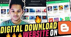 How To Create Professional Digital Downloading Website On Blogger For Free