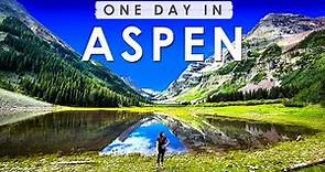 ASPEN, Colorado ONE DAY Travel Guide | BEST THINGS to Do, Eat & See