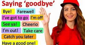 SAYING 'GOODBYE' IN ENGLISH | Formal & informal | Learn with examples & quiz!