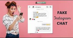 How To Create Fake Instagram Message ? Fake Instagram Chat (DM) Generator