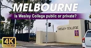 Is Wesley College a public or private school? Drive-through Glen Waverley Campus | Melbourne | 4K