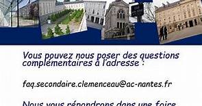 Journée Portes Ouvertes Virtuelles 2021 - Lycée Clemenceau- Nantes [Secondaire]