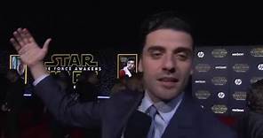 Star Wars - The Force Awakens: Oscar Isaac "Poe" Red Carpet Interview | ScreenSlam
