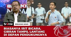 Gaya Pidato Gibran Rakabuming Raka | Breaking News tvOne