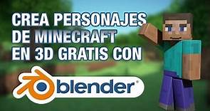 Crea un personaje de Minecraft en Blender 3D, archivos gratis incluidos!