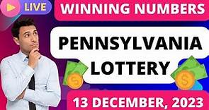 Pennsylvania Evening Lottery Draw Results - Dec 13 2023 - Pick 2 - Pick 3 - Pick 4 & 5 - Powerball