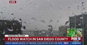 Flood Watch in San Diego County