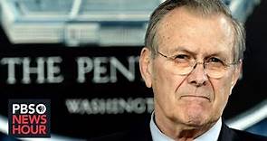 Donald Rumsfeld, architect of wars in Iraq and Afghanistan, dies at 88