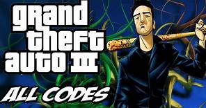 GTA III - ALL CHEATS + Demonstration [PC/PS2/Xbox]