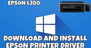 How To Download & Install Epson L380 Printer Driver in Windows 10/11