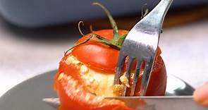 Tomates farcies mozzarella feta au four