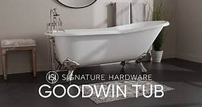 Create A Timeless Oasis — The Goodwin Cast Iron Clawfoot Tub