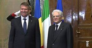 Incontro del Presidente Mattarella con il Presidente della Romania Klaus Iohannis