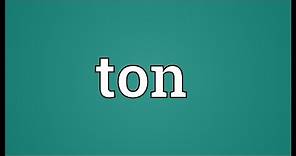 Ton Meaning