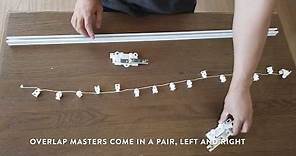 How to assemble and attach ripple fold overlap masters