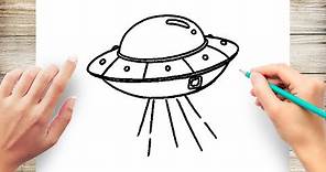 How to Draw UFO Easy