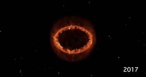 Blast Wave from a Stellar Explosion: Simulation of Supernova 1987A