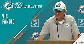 Defensive Coordinator Vic Fangio meets with the media | Miami Dolphins