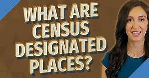 What are census designated places?