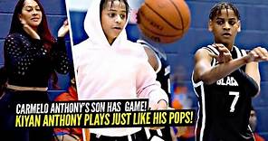 Carmelo Anthony's Son Kiyan Anthony Plays JUST LIKE HIM! 2021 AAU Debut!